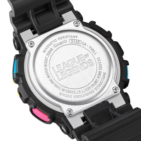 G-SHOCK x LEAGUE OF LEGENDS - GA-110LL-1AJR — back view