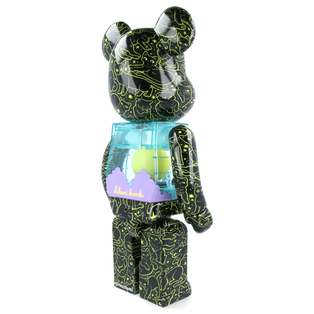 400% Bearbrick Cat in the Night Sky - Hikari Bambi — scale reference
