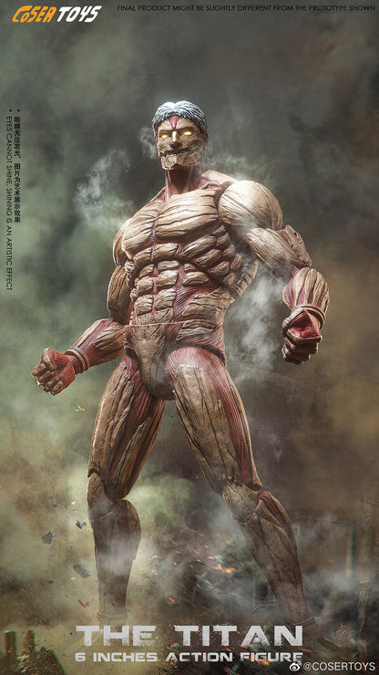 Attack on Titan VTOYS Collector Duo — The Titan + Armored Titan Action Figures — back view