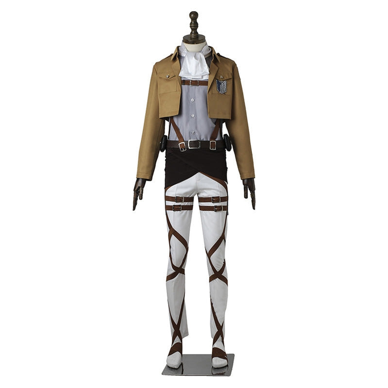 Attack on Titan Levi Ackerman Survey Corps Uniform Set Cosplay Costumes - Magic Stories