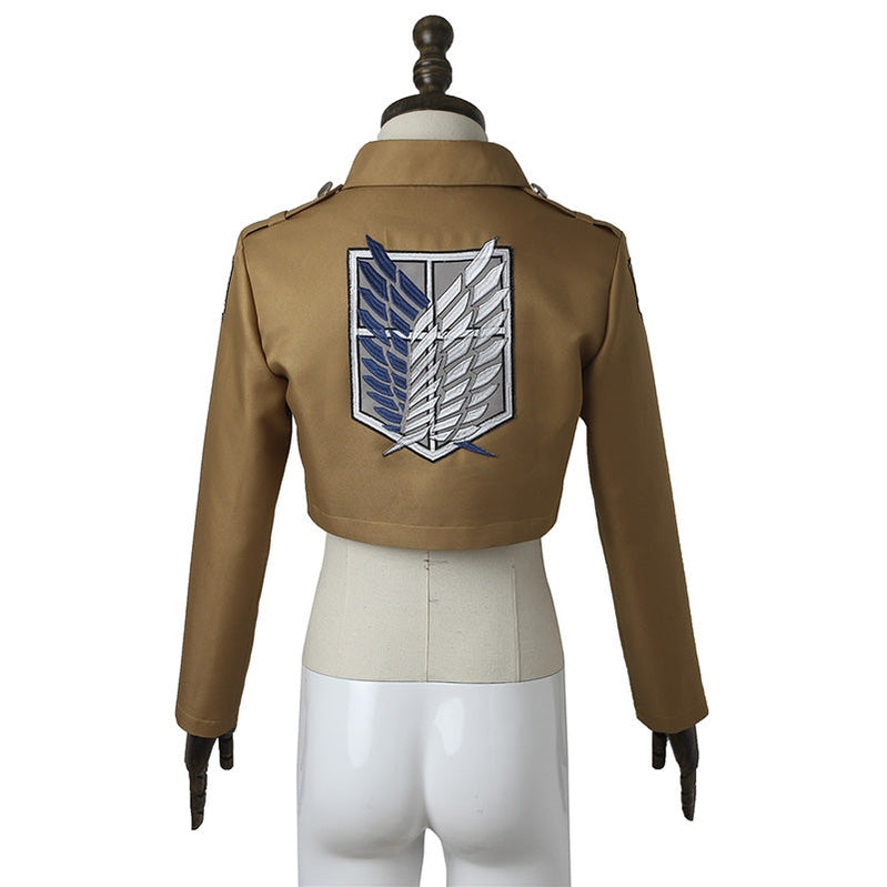 Attack on Titan Levi Ackerman Survey Corps Uniform Set Cosplay Costumes - Magic Stories