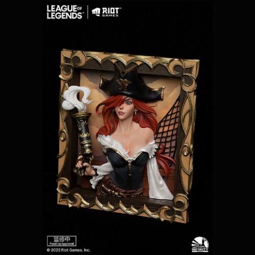 Infinity Studio x League of Legends The Bounty Hunter - Miss Fortune 3D Frame Complete Figure — back view