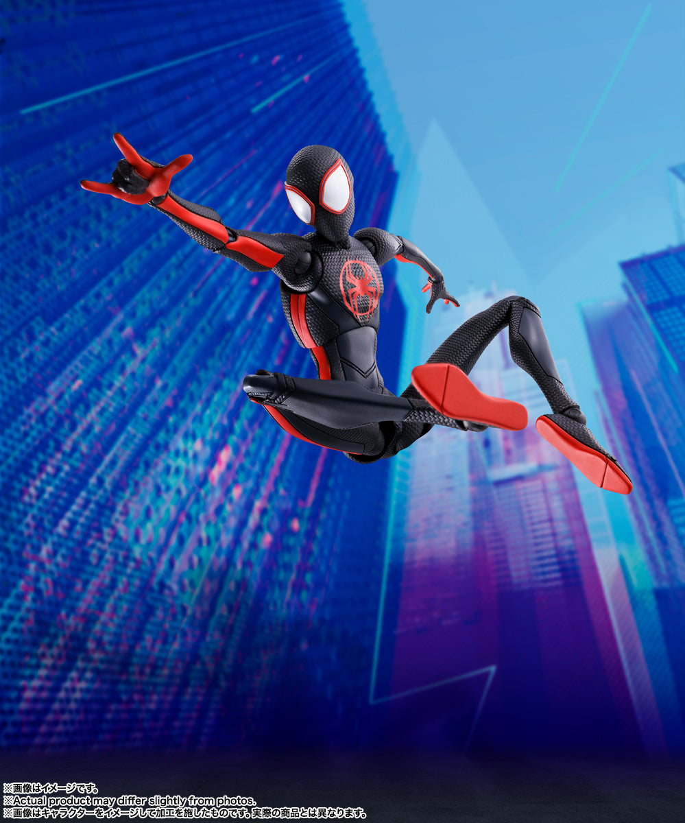 Spider-Man: Across the Spider-Verse Spider-Man Miles Morales S.H.Figuarts Action Figure — side view