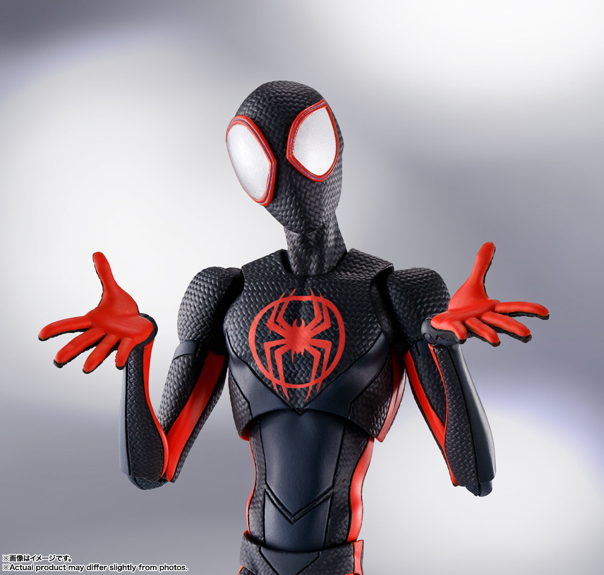 Spider-Man: Across the Spider-Verse Spider-Man Miles Morales S.H.Figuarts Action Figure — in use