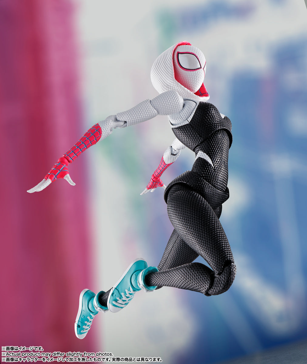 Spider-Man: Across the Spider-Verse Spider-Gwen S.H.Figuarts Action Figure — side view