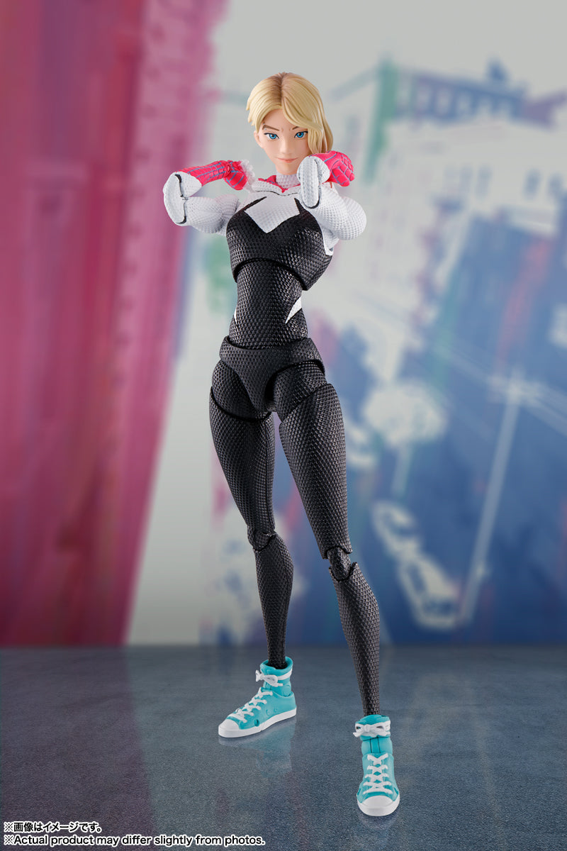 Spider-Man: Across the Spider-Verse Spider-Gwen S.H.Figuarts Action Figure — back view