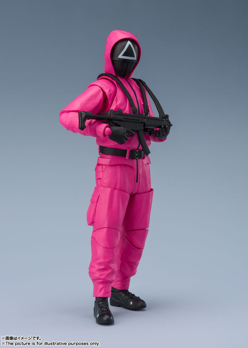Squid Game Masked Staff Collector Duo — S.H.Figuarts Manager + Soldier (agent draft T456) — back view