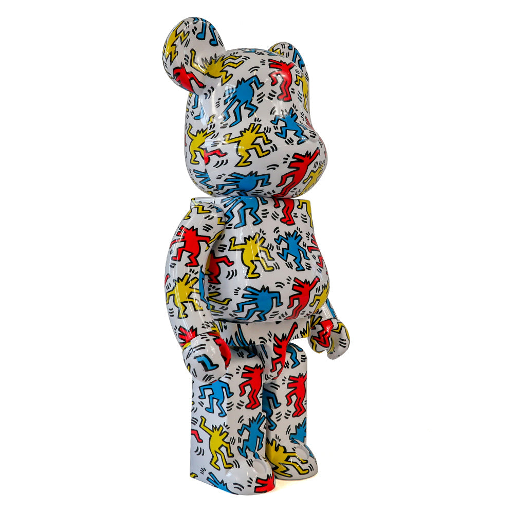 1000% Bearbrick Keith Haring V9 — back view