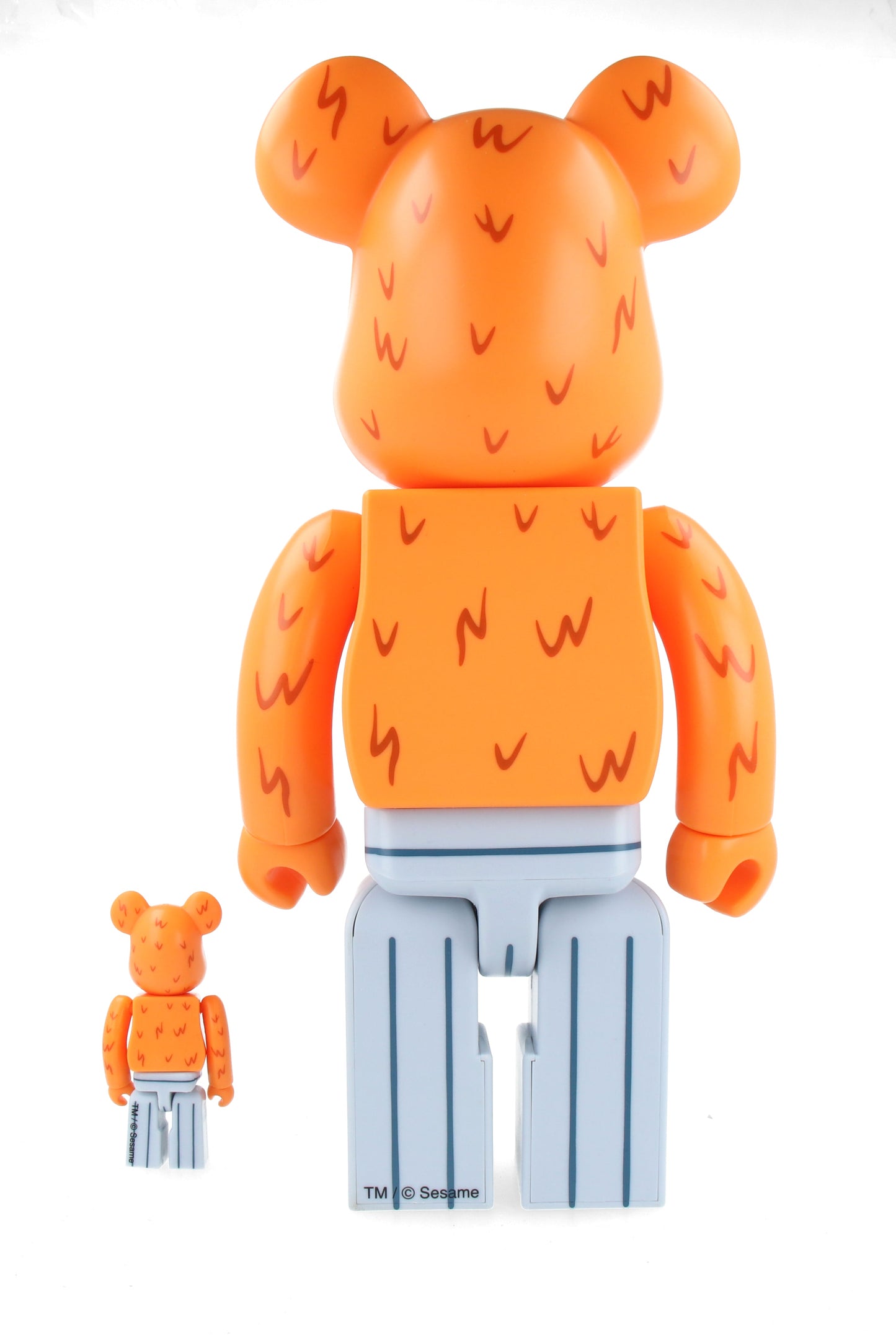 400% + 100% Bearbrick Oscar the Grouch (The Original Orange Fur Ver.)