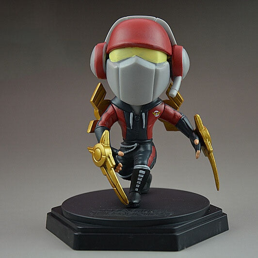 Small League of Legends Champions Figures 3D Toys — back view