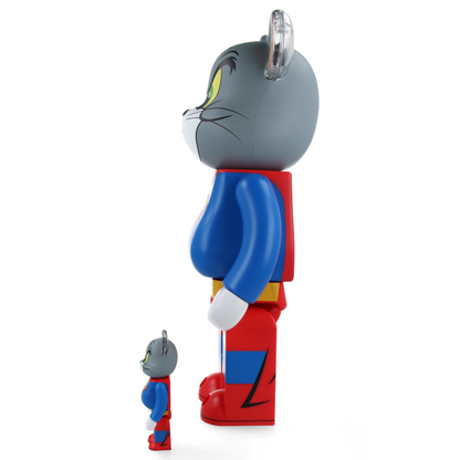 400% + 100% Bearbrick Tom and Jerry as Superman