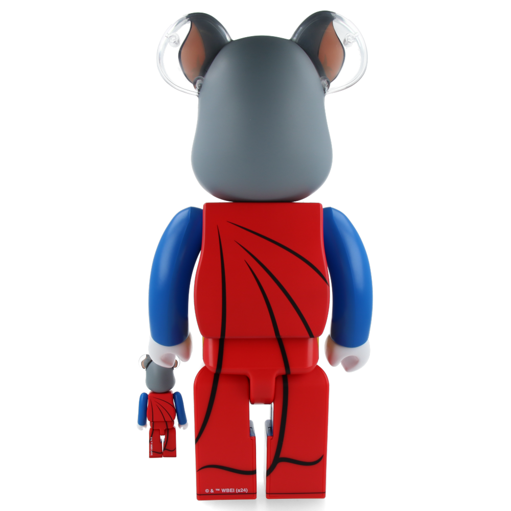 400% + 100% Bearbrick Tom and Jerry as Superman