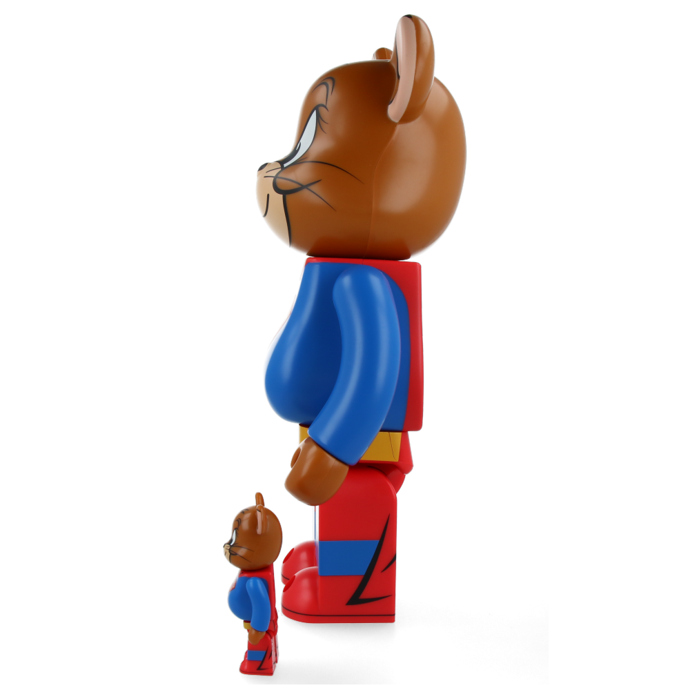 400% + 100% Bearbrick Tom and Jerry as Superman