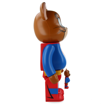 400% + 100% Bearbrick Tom and Jerry as Superman