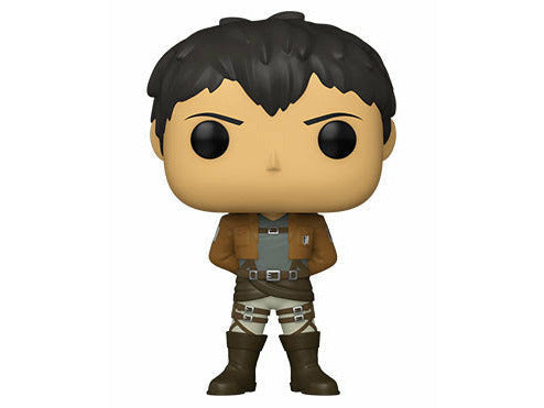Attack on Titan Figure Duo — Signed Eren Yeager Master Stars Piece + Bertholdt Hoover Pop! — back view